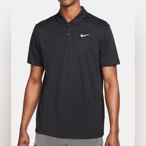 Nike Golf Tennis Polo Shirt Mens Sz XXL Gray Modern Fit Dri-FIT Stay Cool Swoosh